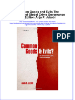 Download textbook Common Goods And Evils The Formation Of Global Crime Governance 1St Edition Anja P Jakobi ebook all chapter pdf 