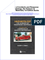 Full Chapter Chronicles of Incidents and Response Hazmatology The Science of Hazardous Materials 1St Edition Burke PDF
