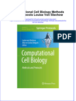 Download textbook Computational Cell Biology Methods And Protocols Louise Von Stechow ebook all chapter pdf 