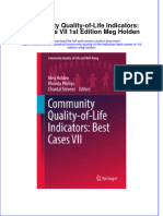 Download textbook Community Quality Of Life Indicators Best Cases Vii 1St Edition Meg Holden ebook all chapter pdf 