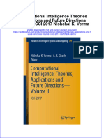 Download textbook Computational Intelligence Theories Applications And Future Directions Volume Ii Icci 2017 Nishchal K Verma ebook all chapter pdf 