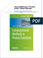 Download textbook Computational Methods In Protein Evolution Tobias Sikosek ebook all chapter pdf 