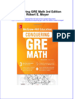 Download textbook Conquering Gre Math 3Rd Edition Robert E Moyer ebook all chapter pdf 