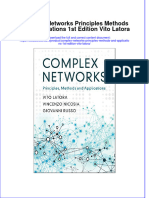 Textbook Complex Networks Principles Methods and Applications 1St Edition Vito Latora Ebook All Chapter PDF
