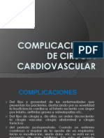 Complicaciones de Cirugia Cardiovascular