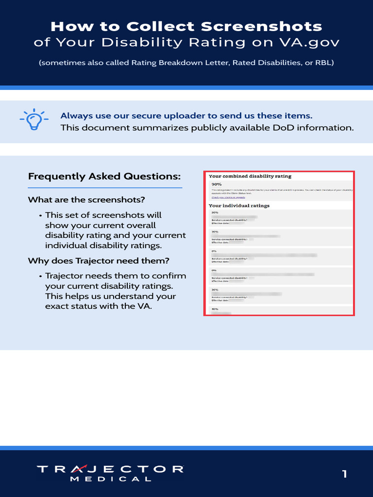 Collecting VA Disability Rating Screenshots | PDF | Computing | Software