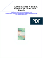 Textbook Cost Effectiveness Analysis in Health A Practical Approach 3Rd Edition Peter Muennig Ebook All Chapter PDF