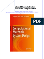 Download textbook Computational Materials System Design 1St Edition Dongwon Shin ebook all chapter pdf 