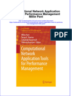 PDF Computational Network Application Tools For Performance Management Millie Pant Ebook Full Chapter