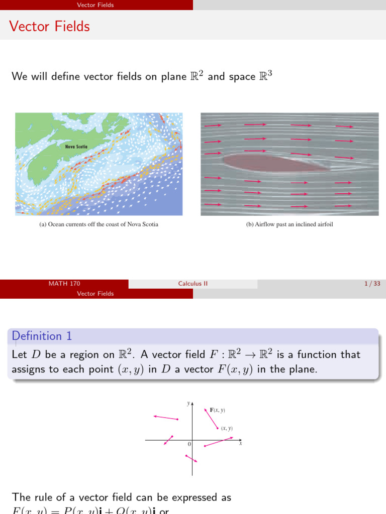 Understanding Vector Fields in R2 and R3 | PDF | Integral | Vector Space