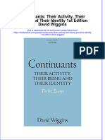 Textbook Continuants Their Activity Their Being and Their Identity 1St Edition David Wiggins Ebook All Chapter PDF