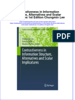 Textbook Contrastiveness in Information Structure Alternatives and Scalar Implicatures 1St Edition Chungmin Lee Ebook All Chapter PDF