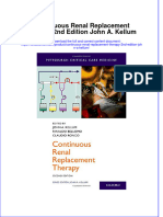 Textbook Continuous Renal Replacement Therapy 2Nd Edition John A Kellum Ebook All Chapter PDF