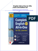 Download full chapter Complete English All In One For Esl Learners 2Nd Edition Ed pdf docx