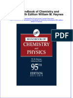 Textbook CRC Handbook of Chemistry and Physics 95Th Edition William M Haynes Ebook All Chapter PDF