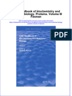 Textbook CRC Handbook of Biochemistry and Molecular Biology Proteins Volume Iii Fasman Ebook All Chapter PDF