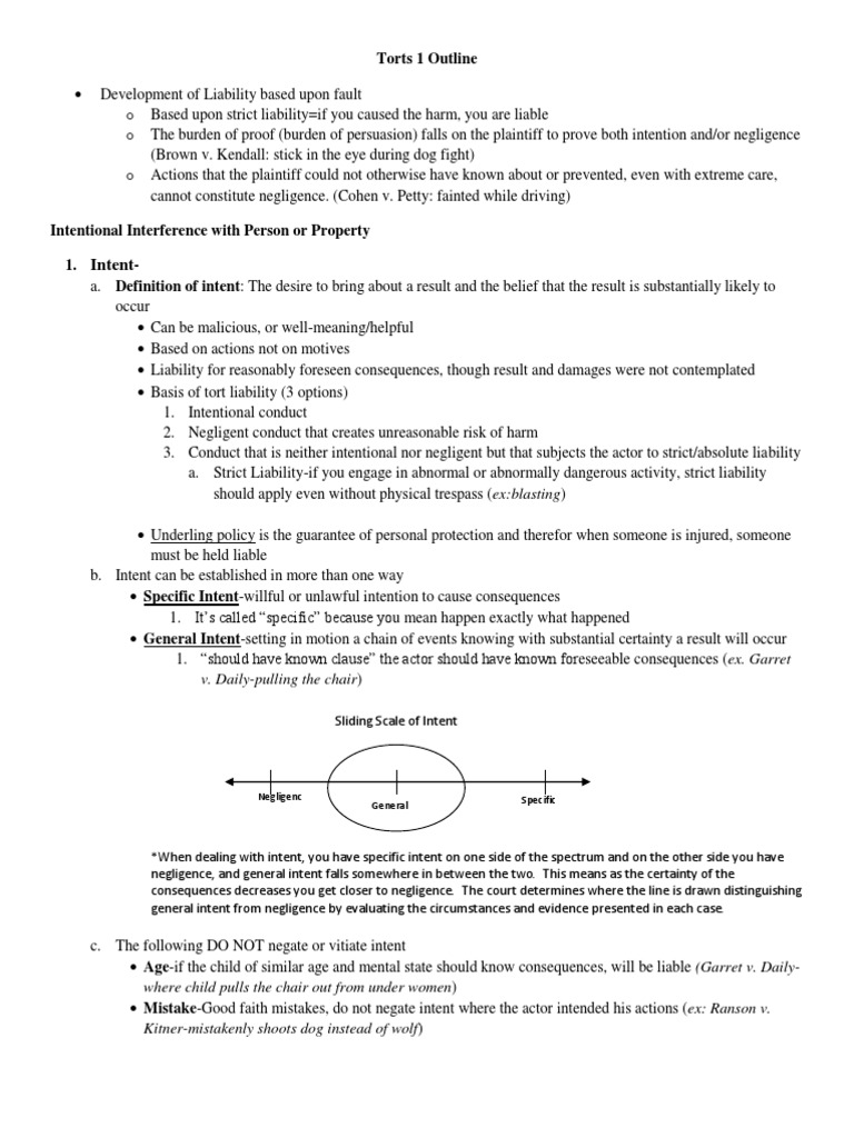 Intentional torts outline image