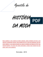 Apostila História Da Moda 2016 PDF