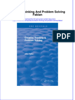 Download textbook Creative Thinking And Problem Solving Fabian ebook all chapter pdf 