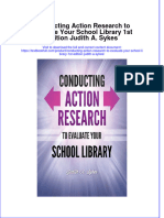 Textbook Conducting Action Research To Evaluate Your School Library 1St Edition Judith A Sykes Ebook All Chapter PDF