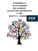 CUADERNILLO Del Docente MTM 2° Año