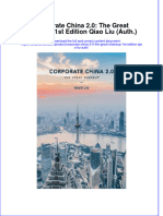 Download textbook Corporate China 2 0 The Great Shakeup 1St Edition Qiao Liu Auth ebook all chapter pdf 