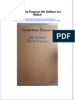 Textbook Corporate Finance 4Th Edition Ivo Welch Ebook All Chapter PDF