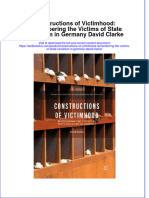 Download textbook Constructions Of Victimhood Remembering The Victims Of State Socialism In Germany David Clarke ebook all chapter pdf 