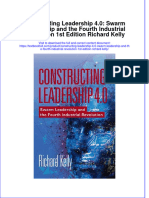 Download textbook Constructing Leadership 4 0 Swarm Leadership And The Fourth Industrial Revolution 1St Edition Richard Kelly ebook all chapter pdf 
