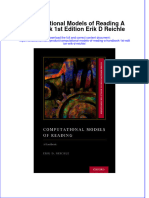 Download full chapter Computational Models Of Reading A Handbook 1St Edition Erik D Reichle pdf docx