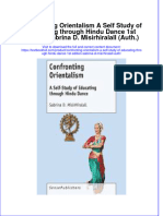 Textbook Confronting Orientalism A Self Study of Educating Through Hindu Dance 1St Edition Sabrina D Misirhiralall Auth Ebook All Chapter PDF