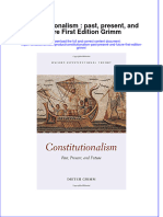 Textbook Constitutionalism Past Present and Future First Edition Grimm Ebook All Chapter PDF