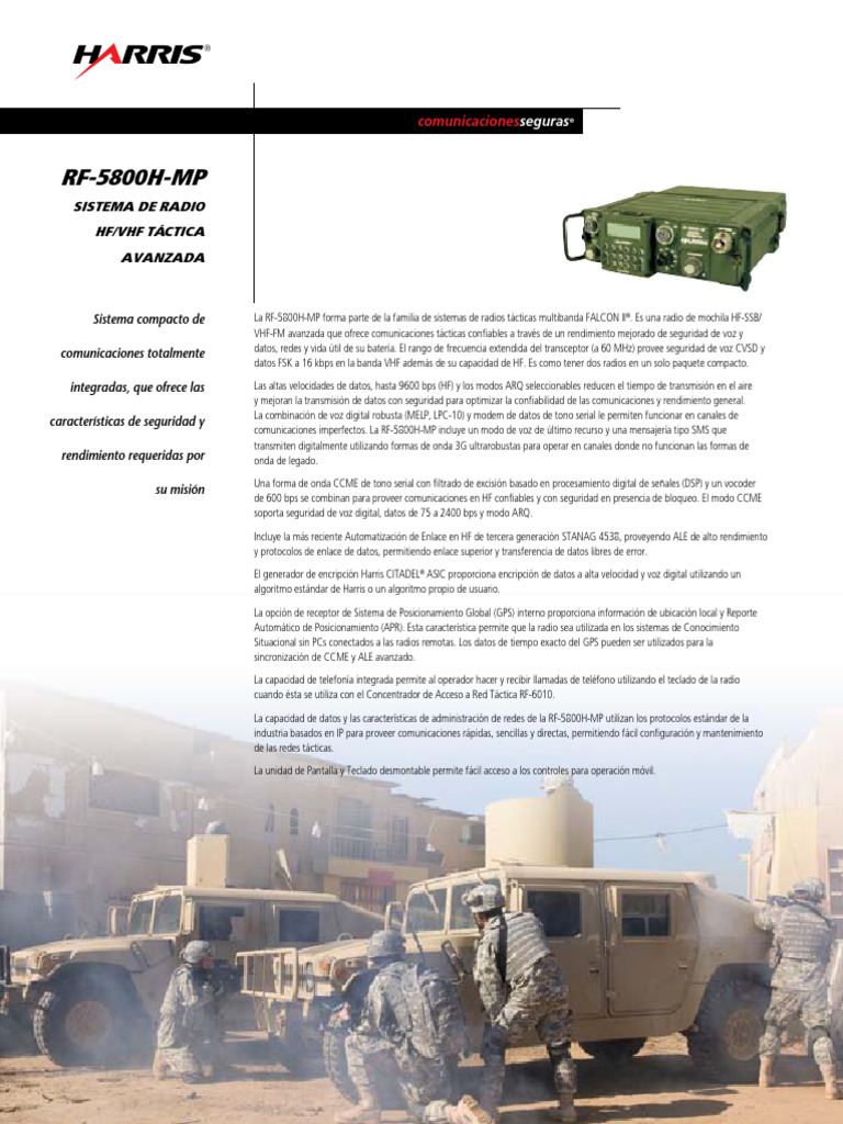 RF-5800H-MP - Spanish - Harris Corporation | PDF | Alta frecuencia | Radio