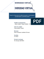 Tarea 3 Estrategias Merci Vargas Formato Del Cuestionario de Análisis de Puesto