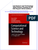 Full Chapter Computational Science and Technology 7Th Iccst 2020 Pattaya Thailand 29 30 August 2020 Rayner Alfred Editor PDF