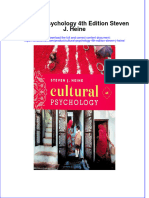 Download pdf Cultural Psychology 4Th Edition Steven J Heine ebook full chapter 