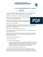 Ejercicios de Contabilidad de Costos 20223 - 061234