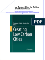 Textbook Creating Low Carbon Cities 1St Edition Shobhakar Dhakal Ebook All Chapter PDF