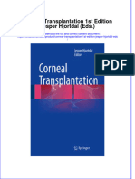 Download textbook Corneal Transplantation 1St Edition Jesper Hjortdal Eds ebook all chapter pdf 
