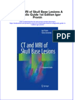 Textbook CT and Mri of Skull Base Lesions A Diagnostic Guide 1St Edition Igor Pronin Ebook All Chapter PDF