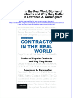 Textbook Contracts in The Real World Stories of Popular Contracts and Why They Matter 2Nd Edition Lawrence A Cunningham Ebook All Chapter PDF