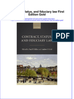Textbook Contract Status and Fiduciary Law First Edition Gold Ebook All Chapter PDF
