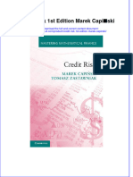 Download textbook Credit Risk 1St Edition Marek Capinski ebook all chapter pdf 