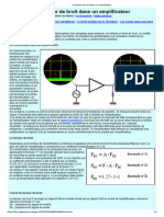Le facteur de bruit dans un amplificateur