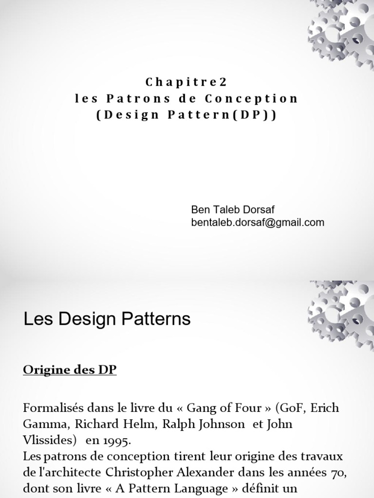 Introduction aux Design Patterns | PDF | Patron de conception ...