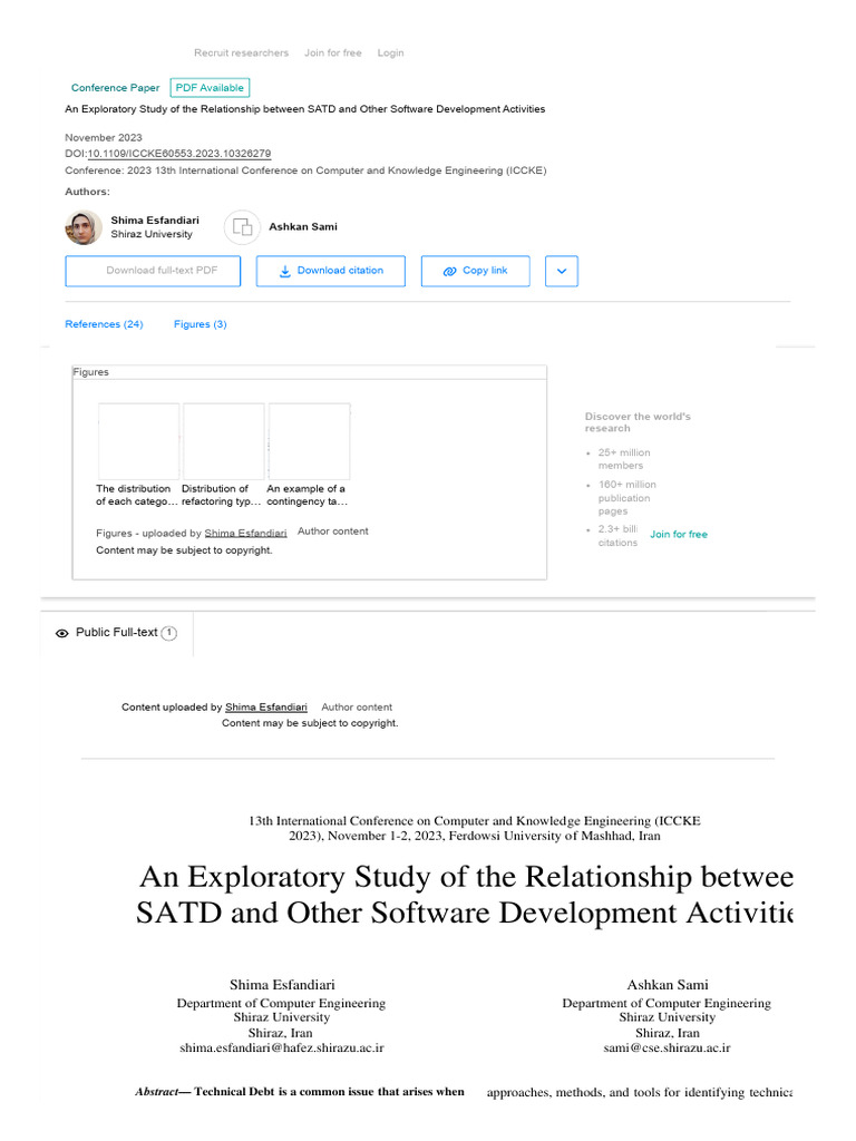 (PDF) An Exploratory Study of The Relationship Between SATD and Other ...