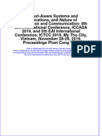 Download pdf Context Aware Systems And Applications And Nature Of Computation And Communication 8Th Eai International Conference Iccasa 2019 And 5Th Eai International Conference Ictcc 2019 My Tho City Vietn ebook full chapter 