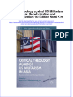 Textbook Critical Theology Against Us Militarism in Asia Decolonization and Deimperialization 1St Edition Nami Kim Ebook All Chapter PDF