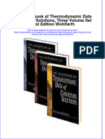 Download textbook Crc Handbook Of Thermodynamic Data Of Polymer Solutions Three Volume Set First Edition Wohlfarth ebook all chapter pdf 