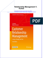 Download textbook Customer Relationship Management V Kumar ebook all chapter pdf 